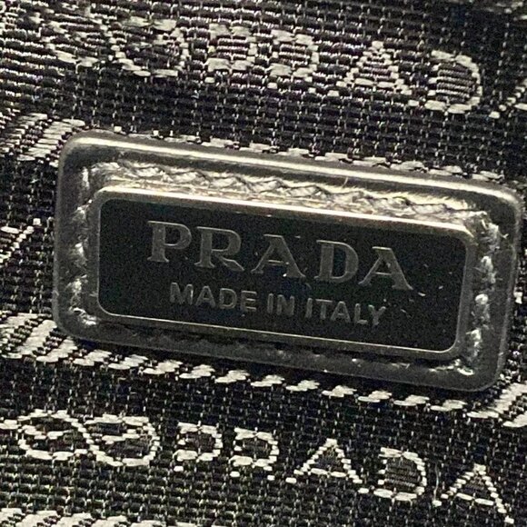 Auth PRADA - 2NE054 Black Saffiano Leather Clutch Bag - Picture 12 of 16